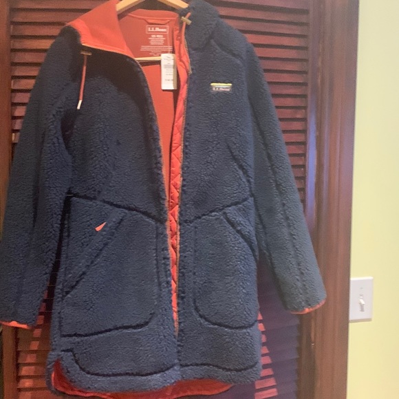 L.L. Bean Jackets & Blazers - Ll bean women's mountain pile fleece coat